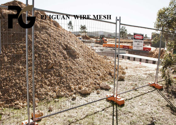 Μετακινούμενο προσωρινό περιφράζοντας γαλβανισμένο χαλύβδινο σύρμα κατασκευής